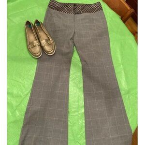 Express Design Studio silver/copper bellbottom slacks. Size 6